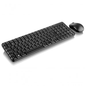 Teclado E Mouse Sem Fio 2.4ghz Multimidia Usb Preto Tc183