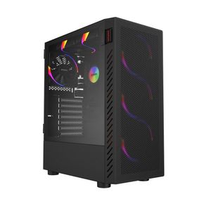 Gabinete Gamer Bolter Black Vulcan - Lateral Em Vidro -...