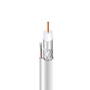 Cabo Coaxial Cabletech Rge-59 67% + Tp3 100 Mt Branco