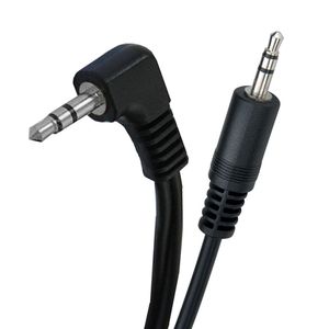 Cabo P2 90 Graus Stereo X P2 Stereo Preto - 30 Cm - Gold