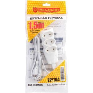 Extensao Megatron Paralelo 2x0,75x1,50m Ate 220v Branco