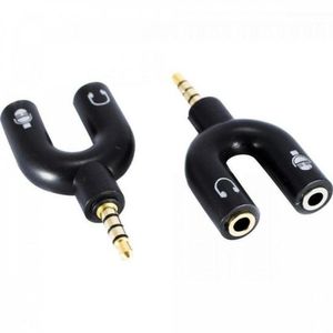 Adaptador P2 4c X 2j2 Estéreo Níquel Adap0066 Preto...