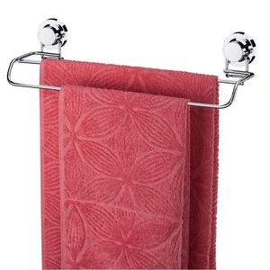 Toalheiro Duplo 45cm Ventosas Porta Toalha Banho Future 4056