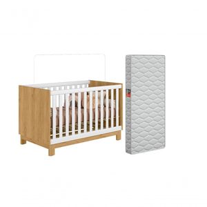 Mini Berço Cama Infantil Montessoriano Com Grade De Proteção Removível E Colchão Para Quarto De Bebê