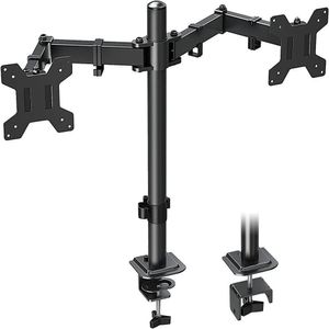 Suporte 2 Monitor Duplo Braco Articulado 10 A 32 Polegadas Mesa Giratorio Bancada Profissional