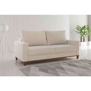 Estofado Living Cairo Viero 2 Lugares Linho Bronze