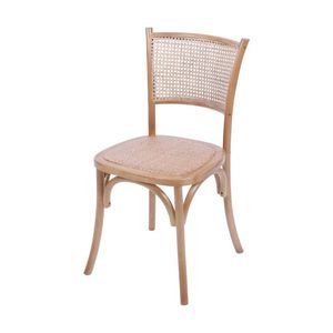 Cadeira Or-1149 Em Madeira Com Assento Em Rattan Or Design Madeira Clara