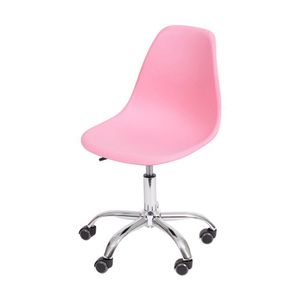 Cadeira Or-1102r Em Pp Com Base Rodízio Or Design Rosa