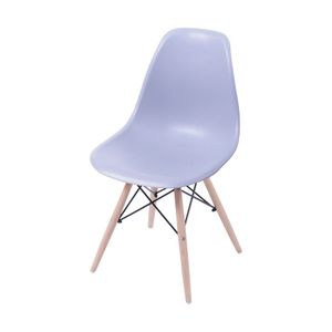 Cadeira Em Popipropileno Or-1102b Com Base Madeira Or Design Cinza