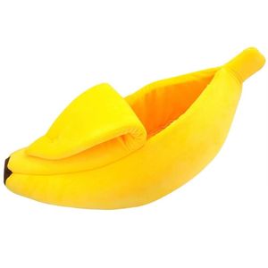 Cama Pet Casinha Cachorro Gato Iglu Caminha Dormir Pequena Banana Pelucia Almofada Portatil Caes Toca Viagem Passeio