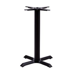 Base De Mesa Or-2205 Em Inox Para Tampos Até 80cm Or Design Preto