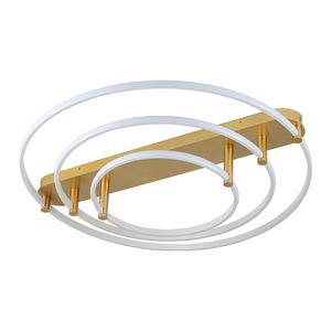 Plafon Skylight Listo 3106l Led Bivolt Branco/dourado
