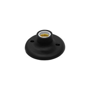Plafon Taschibra Porcelana E27 Bivolt Preto 02080009-02