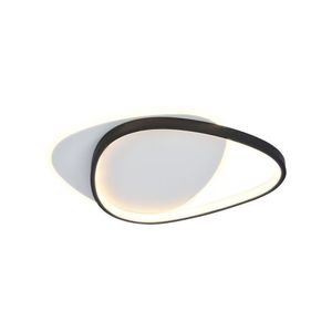 Plafon Taschibra Outline Led Bivolt Preto/branco 3000k Luz Amarela 15051041