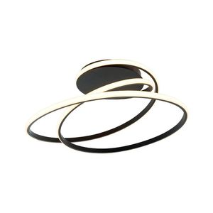 Plafon Taschibra Carachi Led Bivolt Preto 3000k Luz Amarela 15051069
