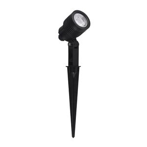 Espeto Para Jardim Taschibra Noir Led Mr11 3w Bivolt Preto Luz Verde 15100076