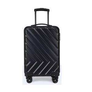 Mala De Viagem Bordo 4 Rodas Rigida Abs Pequena 10kg Piloto Giro 360 De Mao Padrao Anac Com Cadeado Senha Preta Premium