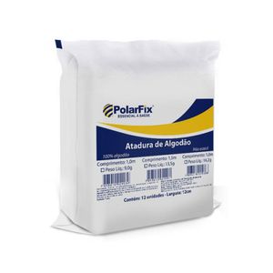 Atadura De Algodão Ortopedico 15cm X 1m (12 Uni) - Polar Fix