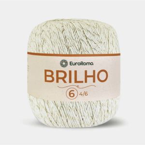 Barbante Euroroma Nº6 Brilho Ouro 400 Gr