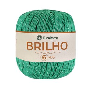 Barbante Euroroma Nº6 Brilho Prata 400gr