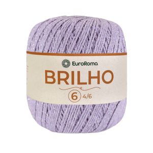 Barbante Euroroma Nº6 Brilho Prata 400gr