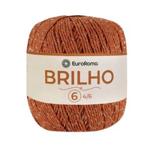 Barbante Euroroma Nº6 Brilho Prata 400gr