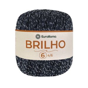 Barbante Euroroma Nº6 Brilho Prata 400gr