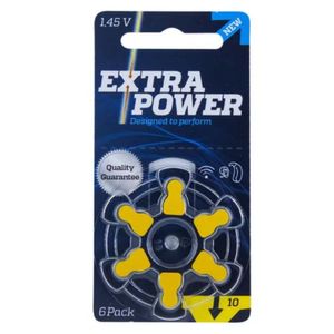 Bateria Auditiva C/6 Un ( Tam 10) - Extra Power