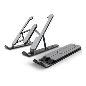 Suporte Portatil Ajustavel Para Notebook Com 6 Niveis Preto