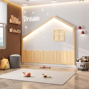 Moldura Infantil Casinha Dream Decor Com Led Casatema Branco - Natural