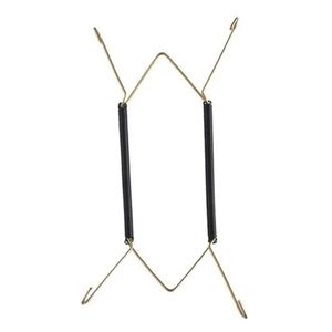 Suporte Gancho Mola Dourada Prato Decorativo Parede Pendurar Tabuleiro (35 A 45cm)