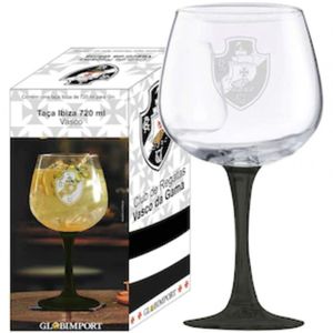 Taça Ibiza Para Gin Globimport Vasco - 720ml Preto Com Transparente