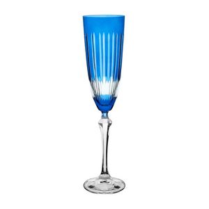 Taça Para Champanhe Bohemia Elizabeth - 190ml Azul