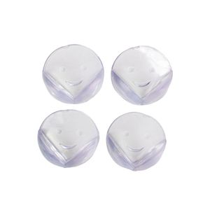 Protetor De Quina Canto Móveis Cantoneira Silicone Proteção Bebê 4 Unidades Redondo