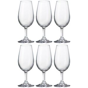 Conjunto De Taças Bohemia Em Cristal 210ml - 6 Peças Transparente
