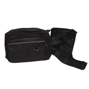 Pochete Mochila Frontal Peito Tática Caminhada Ciclismo Celular Preto