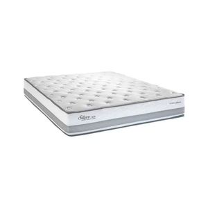 Colchão Queen Size Herval Silver Pillow Top E Molas Ensacada Cinza