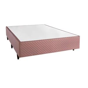 Base Box Para Colchão De Casal Herval ônix 39x138x188cm Marrom