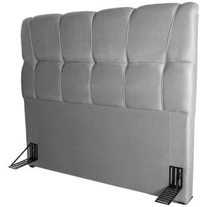Cabeceira Para Cama Casal Hellen Lara Revestimento Platinum Grafite