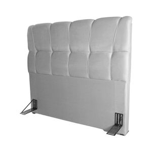 Cabeceira Para Cama Queen Size Hellen Lara Com Revestimento Grafite
