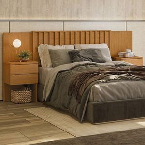 Cabeceira Para Cama De Casal E Queen Size Palumóveis Olinda Cinamomo