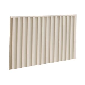 Cabeceira Ripada Para Cama De Casal Europa Grécia Com 166 Cm Off White