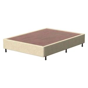 Base Box De Casal Arezzo Jacquard 30x188x138cm Probel Bege