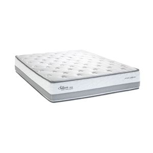 Colchão Casal Herval Silver Com Pillow Top E Molas Ensacada Cinza