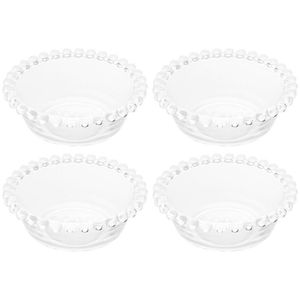 Conjunto De Bowls Wolff Pearl Em Cristal 160ml 4 Peças Transparente