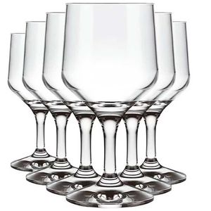 Conjunto De Taças Para Vinho Sm Buffet 260 Ml 6 Peças Transparente