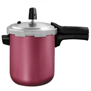 Panela De Pressão 4,5l Panelux Magnific Em Alumínio Com Ptfe Cereja