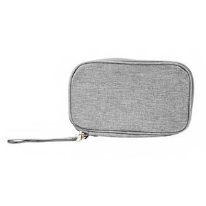 Bolsa Organizadora Cabos Fios Eletrônicos Estojo Case Bag Cinza