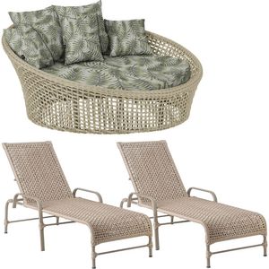 Kit Chaise Hungria E Espreguiçadeiras Catar Trama Original Rami