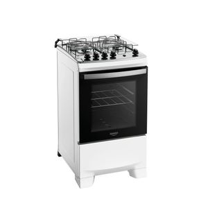 Fogão Dako Supreme Glass 4 Bocas a Gás com Acendimento Automático Branco - Bivolt